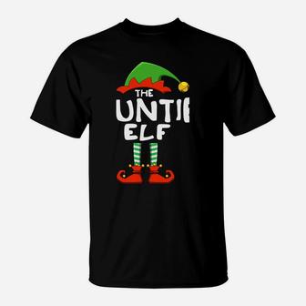 The Auntie Elf Funny Matching Family Christmas Sweatshirt T-Shirt | Crazezy CA