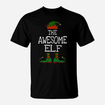 The Awesome Elf Family Matching Funny Christmas Gift T-Shirt | Crazezy AU