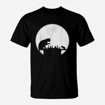 The Chess Board The Cat The Mouse And The Full Moon T-Shirt | Crazezy