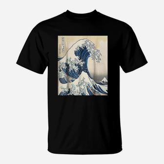 The Great Wave Off Big Cool Wave Surfer T-Shirt | Crazezy