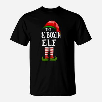 The Kick Boxing Elf Family Matching Xmas Group Gifts Pajama Sweatshirt T-Shirt | Crazezy