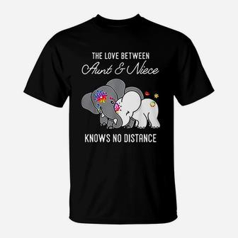 The Love Between Aunt And Niece Knows No Distance Elephant T-Shirt - Thegiftio UK