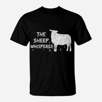 The Sheep Whisperer Tshirt Farmer Gift Animal Vintage Shirt T-Shirt | Crazezy
