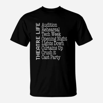 Theatre Nerd Broadway Gifts Thespian Actor Musical Lover T-Shirt | Crazezy DE