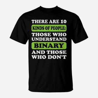 There Are 10 Kinds Of People Binary Funny Math Teacher T-Shirt | Crazezy AU