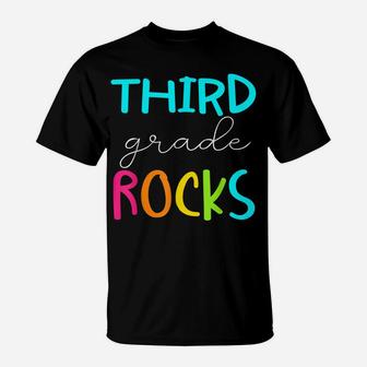 Third Grade Rocks Shirt Team 3Rd Grade Teacher T-Shirt | Crazezy