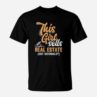 This Girl Sells Real Estate T-Shirt - Thegiftio UK