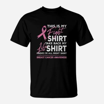 This Is My Fight Awareness Pink Ribbon T-Shirt | Crazezy UK