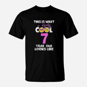 This Is What Really Cool 7 Year Old Looks Like T-Shirt | Crazezy CA