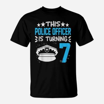 This Police Officer Is Turing Seven Years Old T-Shirt - Monsterry AU