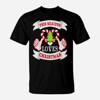 This Realtor Loves Christmas Funny Real Estate Agent Xmas T-Shirt | Crazezy DE