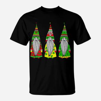 Three Nordic Gnomes Winter Christmas Family Pajama Xmas Gift T-Shirt | Crazezy