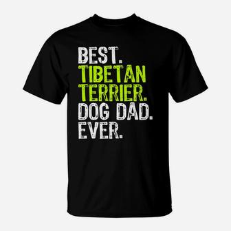 Tibetan Terrier Dog Dad Fathers Day T-Shirt | Crazezy CA