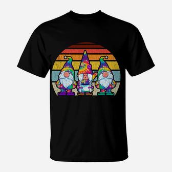 Tie Dye Gnomes Hippie Trippy Psychedelic Retro Vintage Gnome Sweatshirt T-Shirt | Crazezy DE