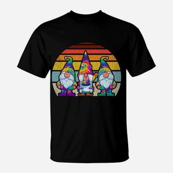 Tie Dye Gnomes Hippie Trippy Psychedelic Retro Vintage Gnome T-Shirt | Crazezy