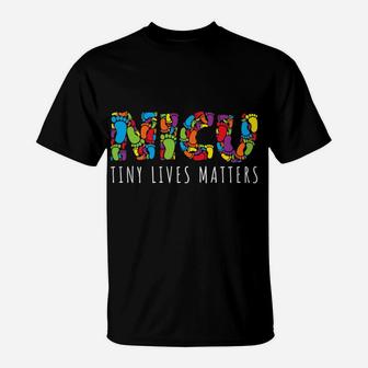 Tiny Lives Matters My Nicu Hero Prematurity Awareness T-Shirt | Crazezy