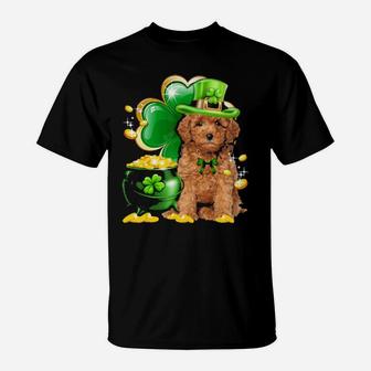 Toy Poodle Dog Shamrock St Patricks Day Dog Irish T-Shirt - Monsterry UK
