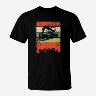 Train Railroad Engineer Vintage T-Shirt | Crazezy