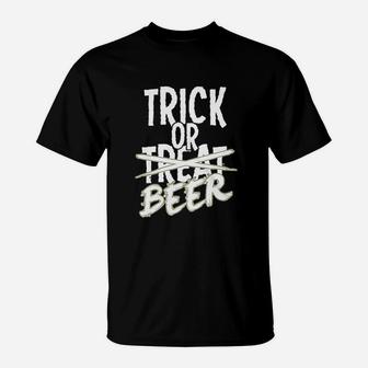 Trick Or Beer T-Shirt | Crazezy