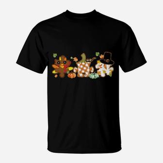 Tu Puzzle Autism Awareness Turkey Pumpkin Fall Autumn T-Shirt - Monsterry