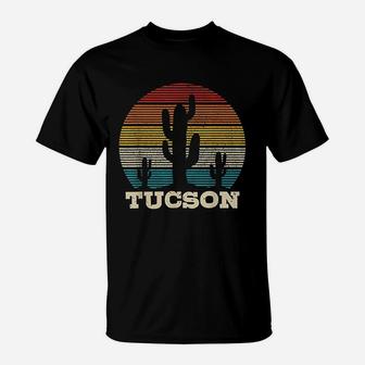 Tucson Arizona Cactus Vintage Retro Desert T-Shirt | Crazezy CA