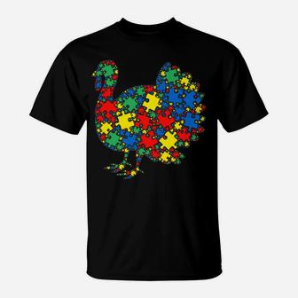 Turkey Autism Puzzle For Women Men Kids - Autism Awareness T-Shirt | Crazezy