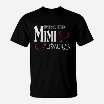 Twins Mimi Proud Mimi Of Twins T-Shirt - Thegiftio UK