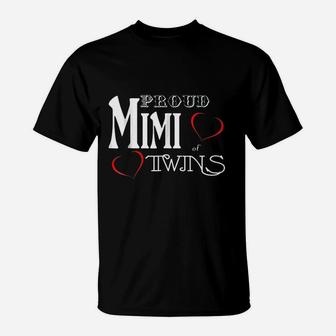 Twins Mimi Proud Mimi Of Twins T-Shirt - Thegiftio