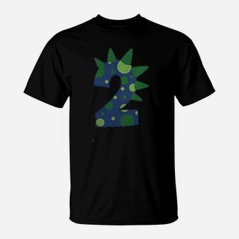 Two 2 Second 2Nd Dinosaur Birthday T-Shirt | Crazezy CA