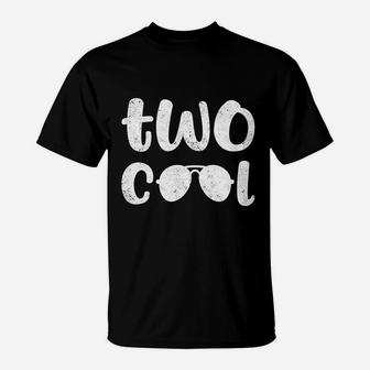 Two Cool 2Nd Birthday Gift 2 Year Old Boy Second Birthday T-Shirt | Crazezy UK