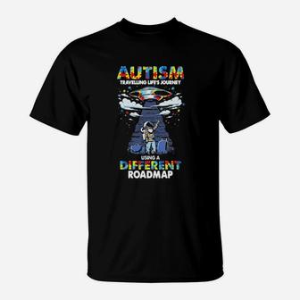 Ufo Autism Travelling Life T-Shirt - Monsterry