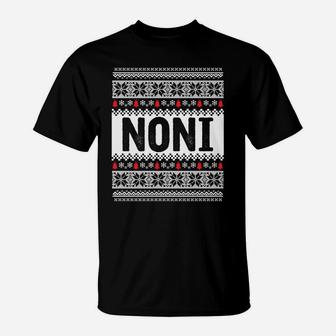 Ugly Christmas Gift For Grandmamom, Noni Sweatshirt T-Shirt | Crazezy