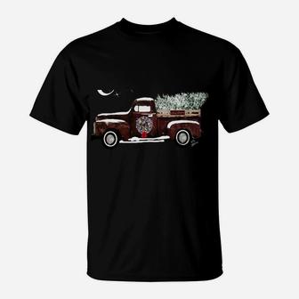 Ugly Sweater Christmas - Snowed Old Retro Christmas Pick Up T-Shirt | Crazezy