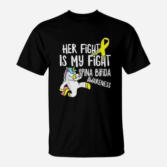 Unicorn Her Fight Is My Fight T-Shirt | Crazezy