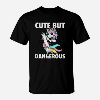 Unicorn Karate Cute But Dangerous T-Shirt - Thegiftio UK