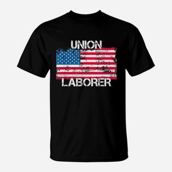 Union Laborer American Men T-Shirt | Crazezy