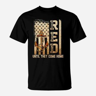 Until They Come Home My Soldier Red Friday Navy Vintage T-Shirt | Crazezy