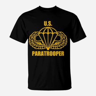 Us Paratrooper T-Shirt - Monsterry