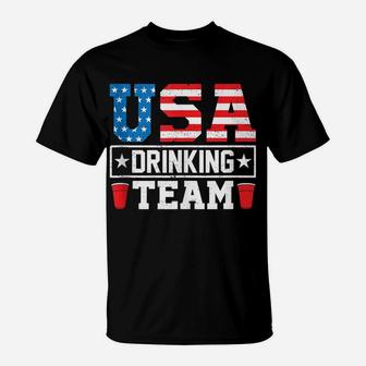 Usa Drinking Team Funny Drinking Beer Lover Gift T-Shirt | Crazezy CA