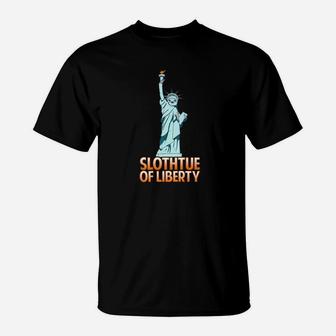 Usa Funny Sloth I Love America T-Shirt - Thegiftio UK