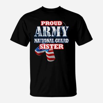 Usa Proud Army National Guard Sister Shirt Women T-Shirt | Crazezy