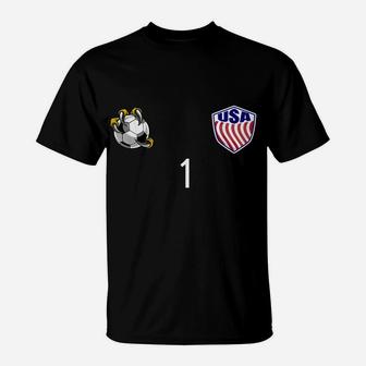 Usa Training Number 1 Front And Back Design T-Shirt | Crazezy CA