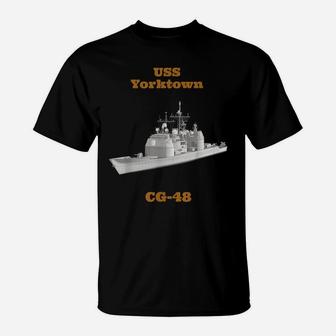 Uss Yorktown Cg-48 Navy Sailor Veteran Gift T-Shirt | Crazezy DE