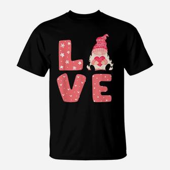 Valentine's Day Cute Gnome Love T-Shirt - Monsterry DE