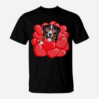 Valentines Gifts For Bernese Mountain Dog Lovers T-Shirt - Monsterry