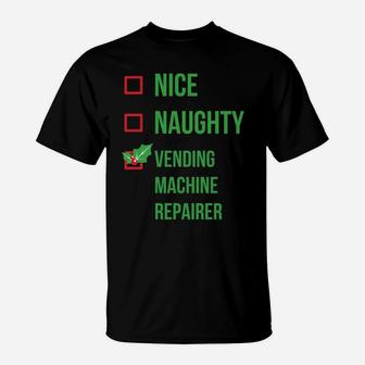 Vending Machine Repairer Funny Pajama Christmas Gift T-Shirt | Crazezy CA