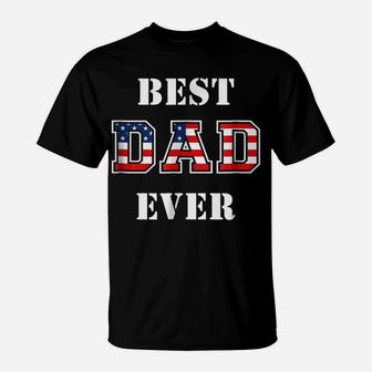 Veteran Dad Fathers Day Gift Shirt Patriotic July 4Th T-Shirt | Crazezy