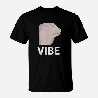 Vibing Cat Dank Meme Funny Cat Meme T-Shirt | Crazezy DE