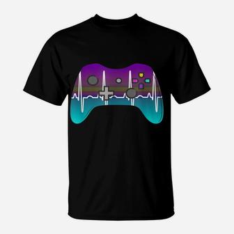 Video Games Gamer Heartbeat For Boys Girls Kids Teen Gaming T-Shirt | Crazezy