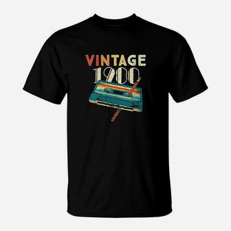Vintage 1980 Music Cassette 40Th Birthday Gifts 40 Years Old T-Shirt | Crazezy